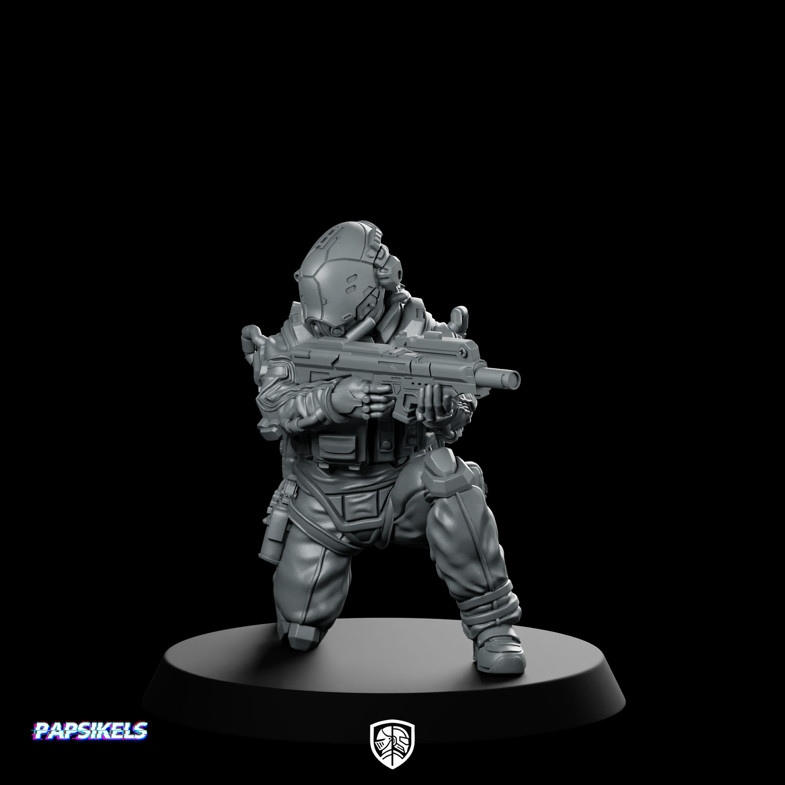 Trauma Troupe Assault Team Unit 4 Miniature Cyberpunk