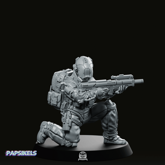 Trauma Troupe Assault Team Unit 4 Miniature - Papsikels Miniatures - We Print Miniatures