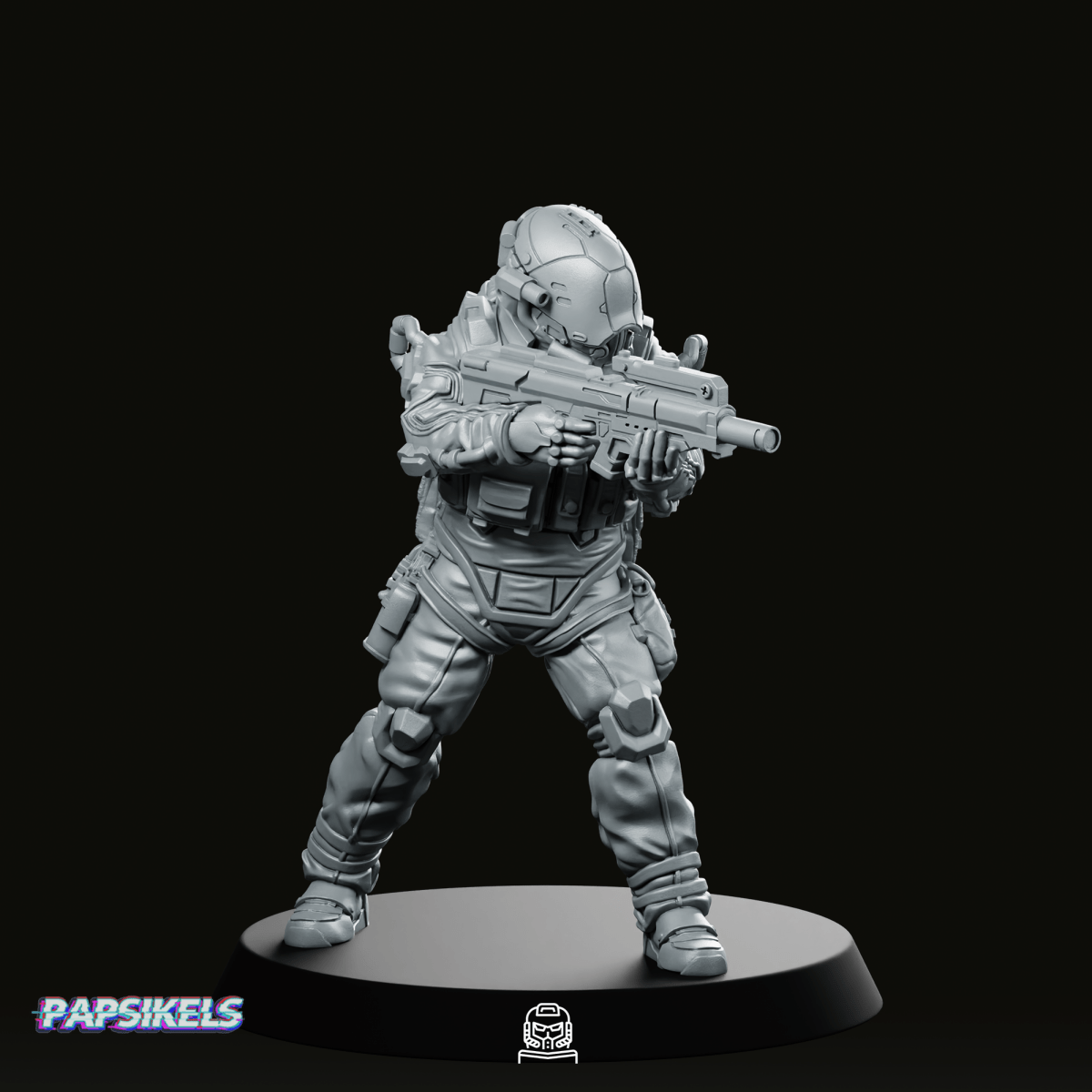 Trauma Troupe Assault Team Unit 6 Miniature - Papsikels Miniatures - We Print Miniatures