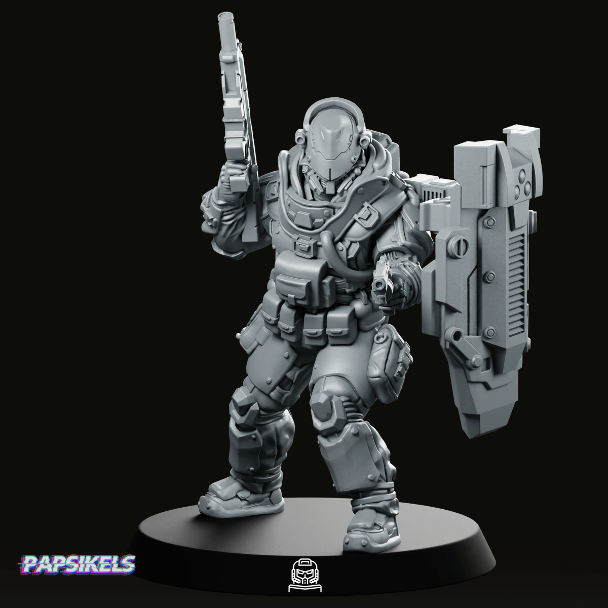 Trauma Troupe Assault Team Unit 8 Miniature - Papsikels Miniatures - We Print Miniatures