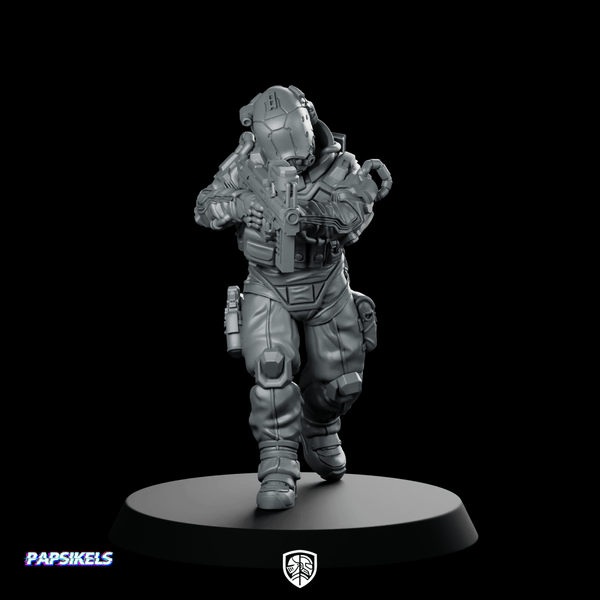 Trauma Troupe Extraction Unit A Miniature Sci - Fi - Papsikels Miniatures - We Print Miniatures