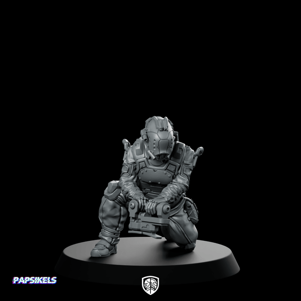 Trauma Troupe Field Doctor Unit A Miniature Sci - Fi - Papsikels Miniatures - We Print Miniatures
