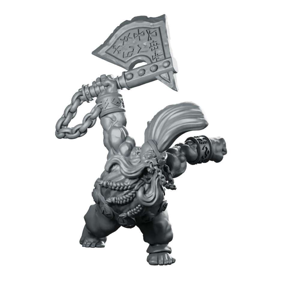 Treck Miniature Dwarf Berserker Miniature 360 Spin 01