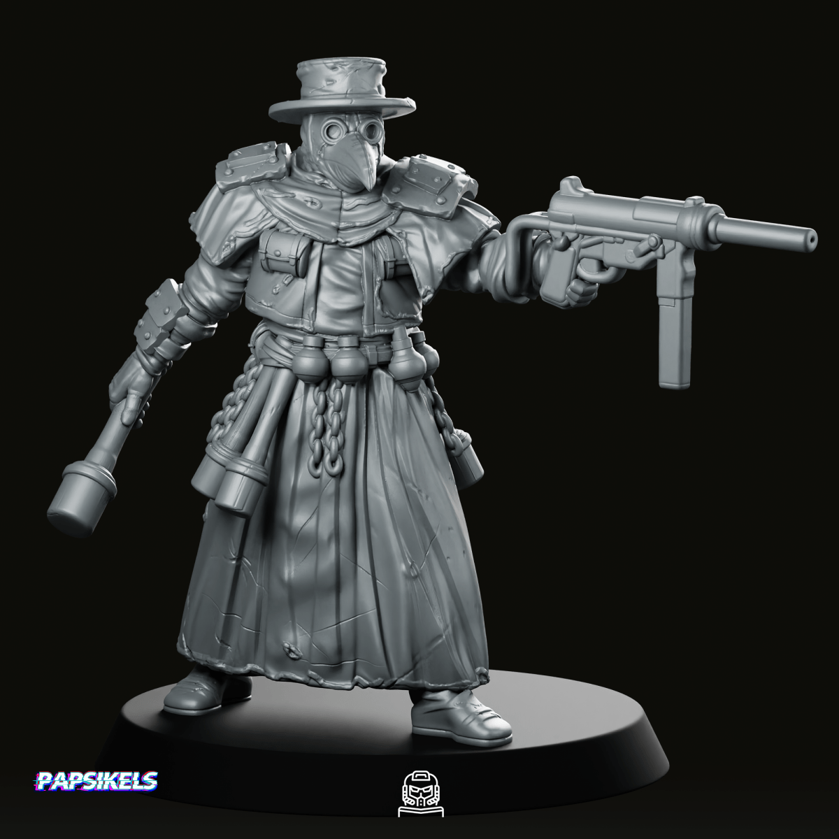 Trench Crusade Plague Pilgrim 3 Miniature - Papsikels Miniatures - We Print Miniatures