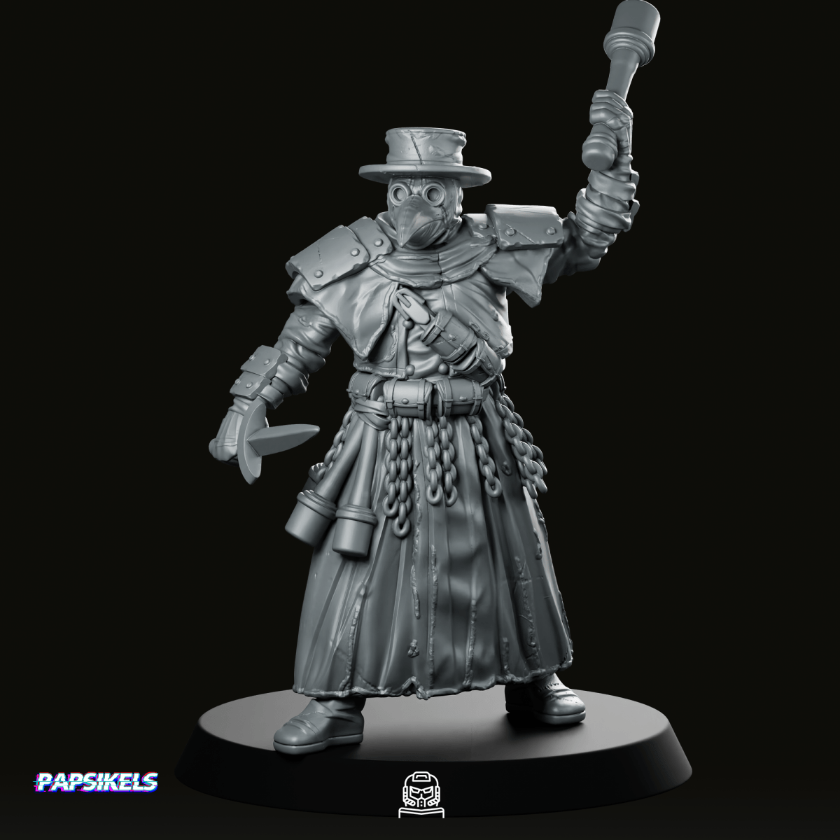 Trench Crusade Plague Pilgrim 5 Miniature - Papsikels Miniatures - We Print Miniatures