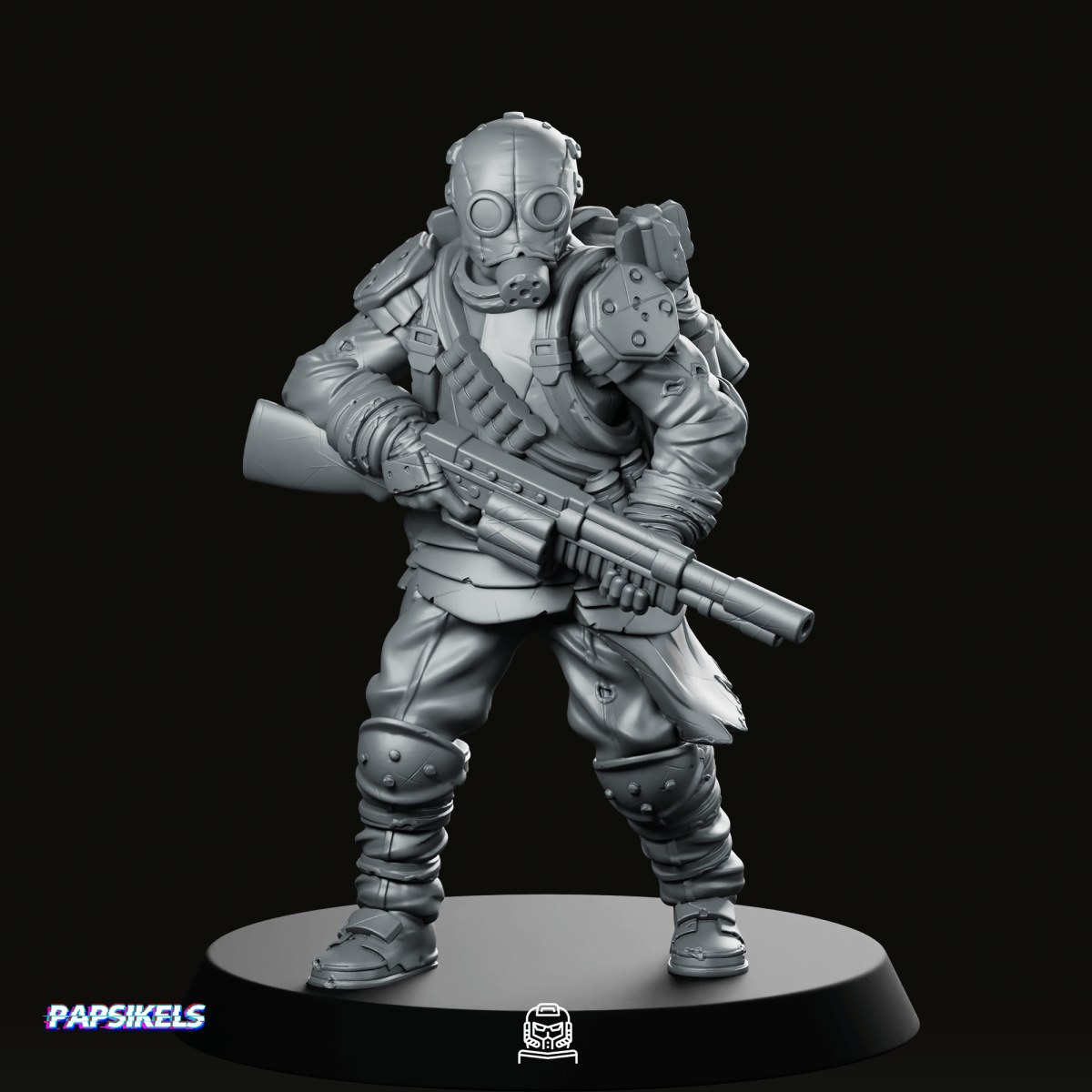 Trench Crusade Quiapo Combat District Engineer 3 Miniature - Papsikels Miniatures - We Print Miniatures