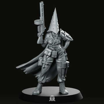 Grondwerker Fanatieke Automatische Geweer Miniatuur Gehelmde Cultist Soldaat