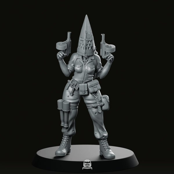 Trench Fanatic Dual Gun Miniature - Onmioji - We Print Miniatures