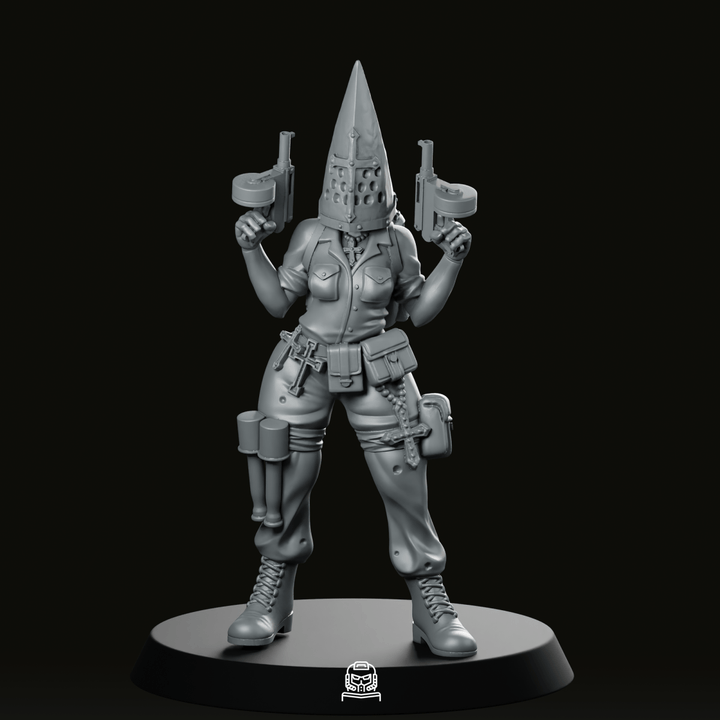 Trench Fanatic Dual Gun Miniature Cultist Hero