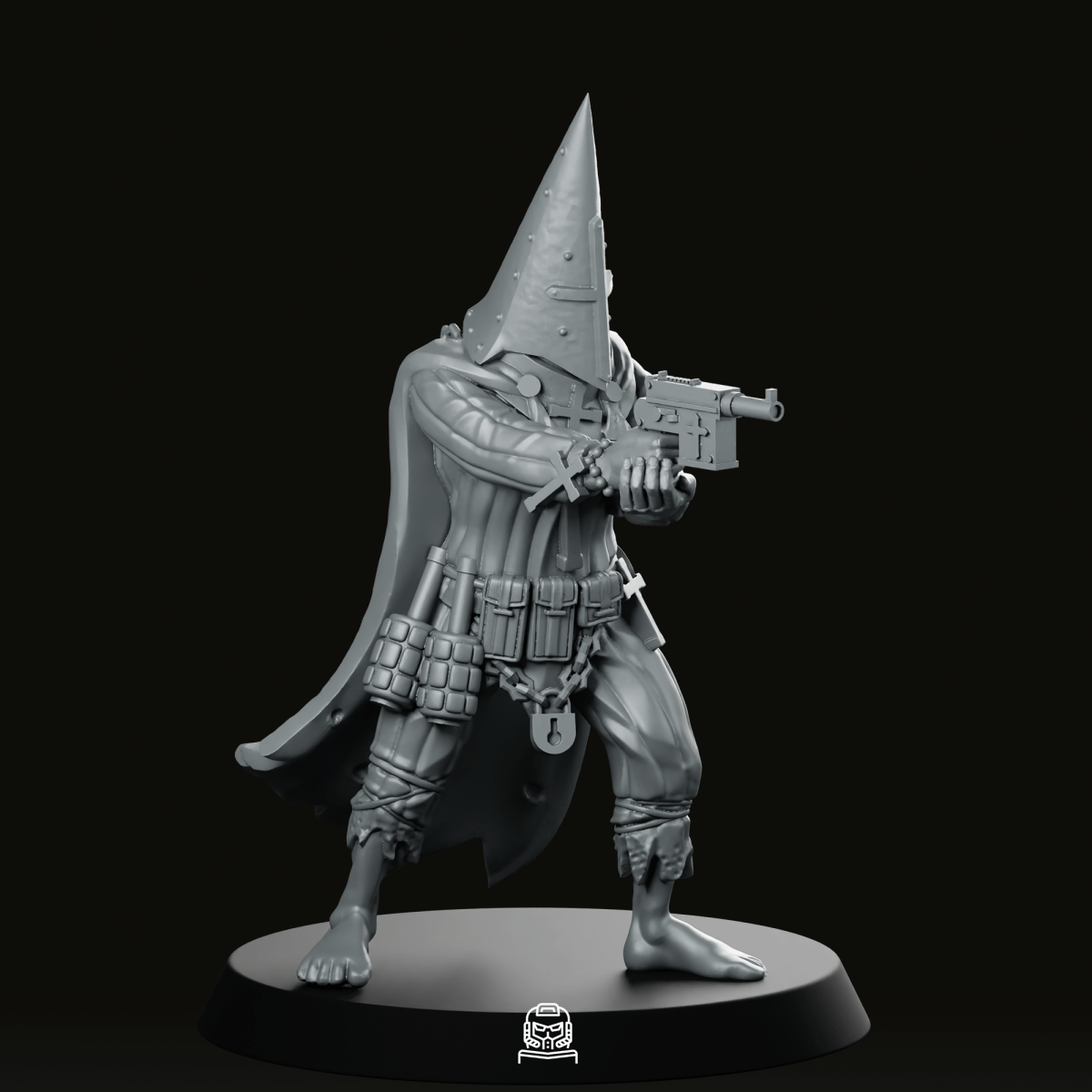 Trench Fanatic Gun Miniature - Onmioji - We Print Miniatures