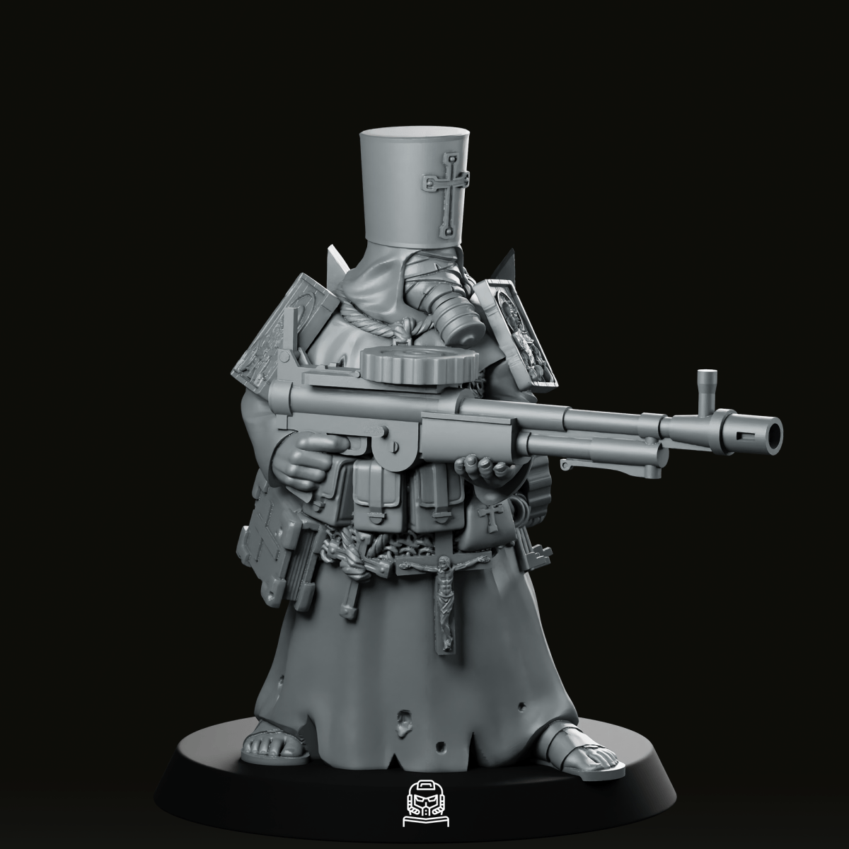 Trench Fanatic Machinegun Miniature - Onmioji - We Print Miniatures