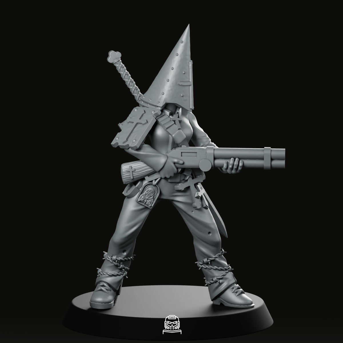 Trench Fanatic Shotgun Miniature - Onmioji - We Print Miniatures