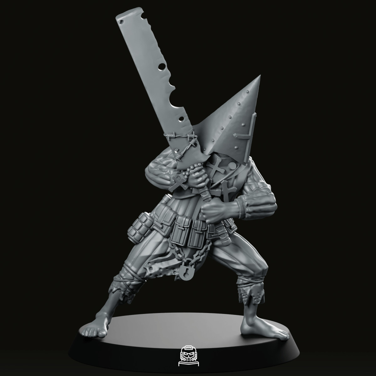 Trench Fanatic Sword Miniature 2 - Onmioji - We Print Miniatures