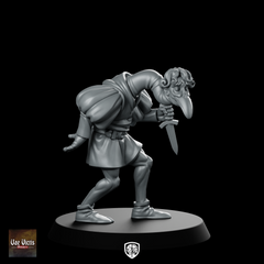 Trench Soldier Birdman Fantasy Miniature Dagger Wielding Sneaky