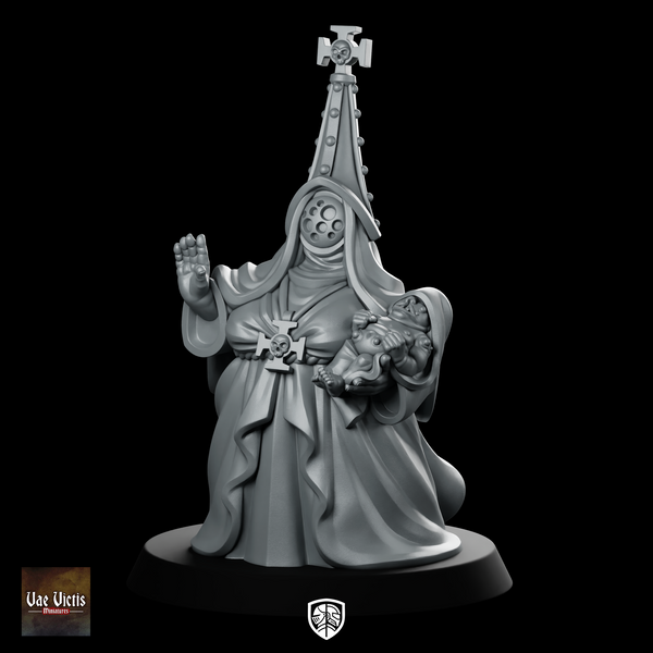 Trench Soldier Cult Matriarch Fantasy Miniature Resin