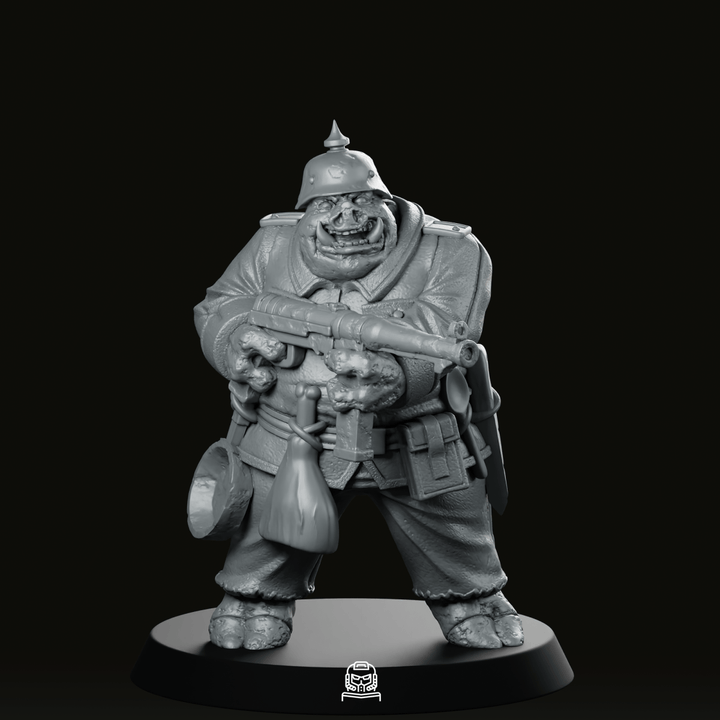 Trench Soldier Miniature grotesque pigman rifleman wargaming