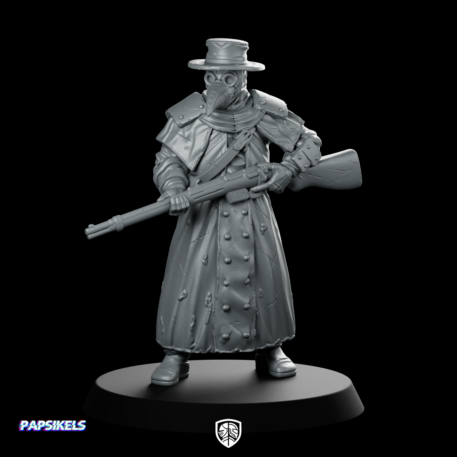 Trench Soldier Plague Pilgrim 1 Miniature Masked Rifleman