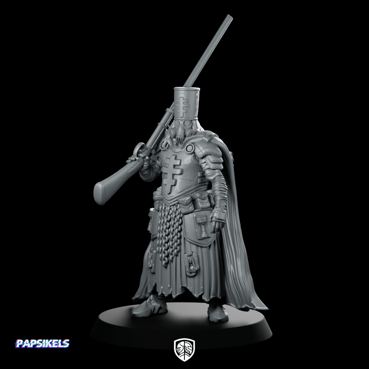 Trench Soldier Quiapo Castigator 3 Miniature Heavy - Papsikels Miniatures - We Print Miniatures