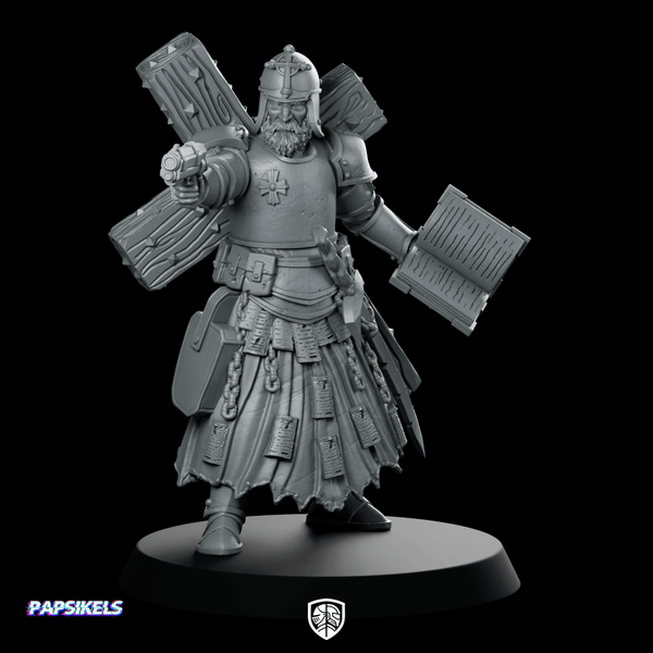 Trench Soldier Quiapo Trench Cleric Miniature Resin Sci - fi - Papsikels Miniatures - We Print Miniatures