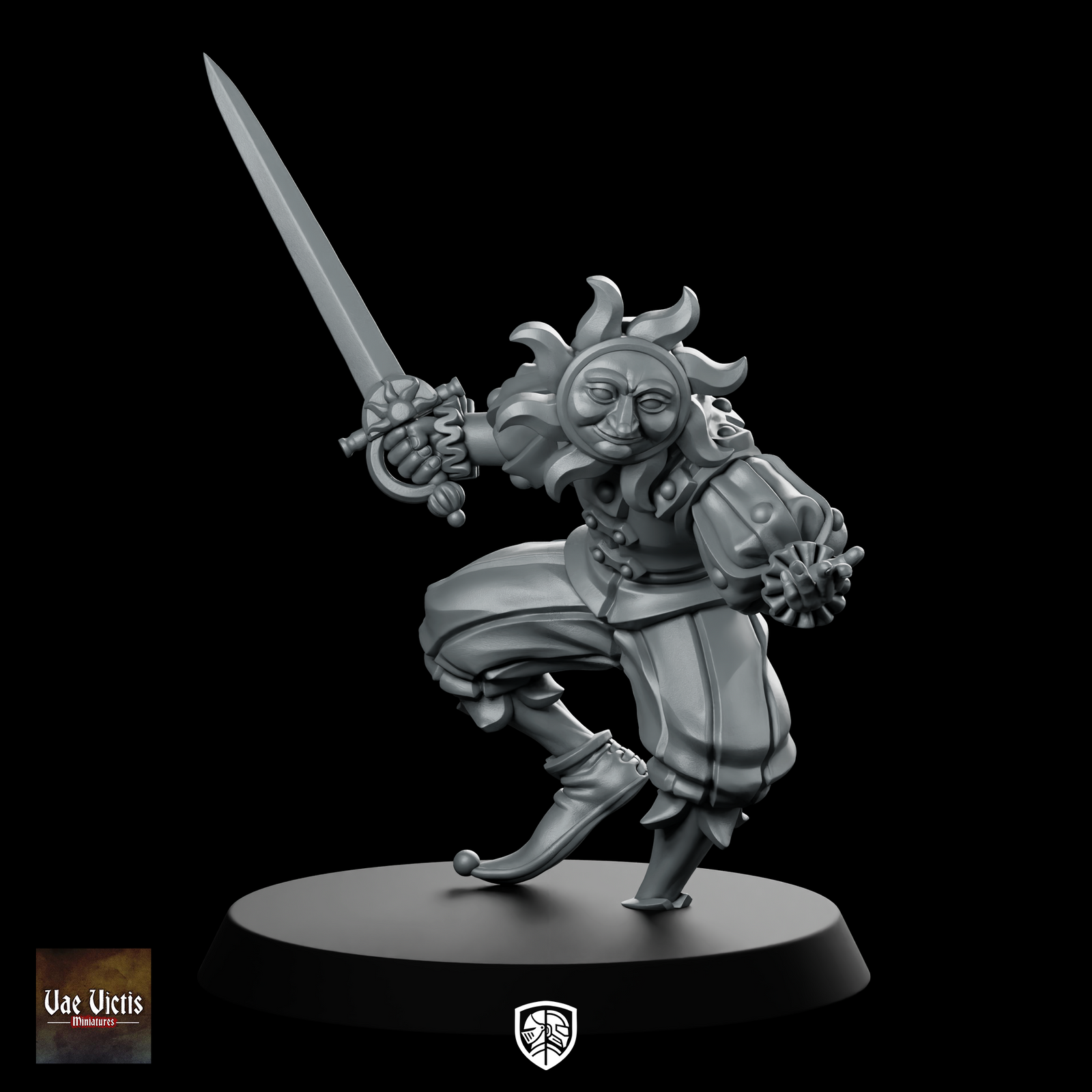 Trench Soldier Sunbearer Fantasy Miniature Radiant Jester Swordsman