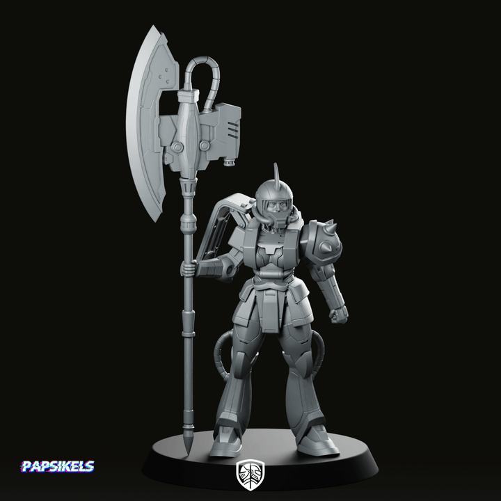 Trench Soldier Armoured Lady Kuza 1 Miniatuur Sci-Fi