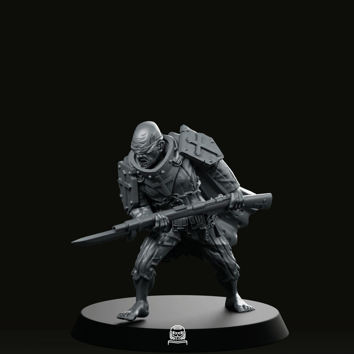 Trooper Attack Trench Crusade Miniature - Onmioji - We Print Miniatures