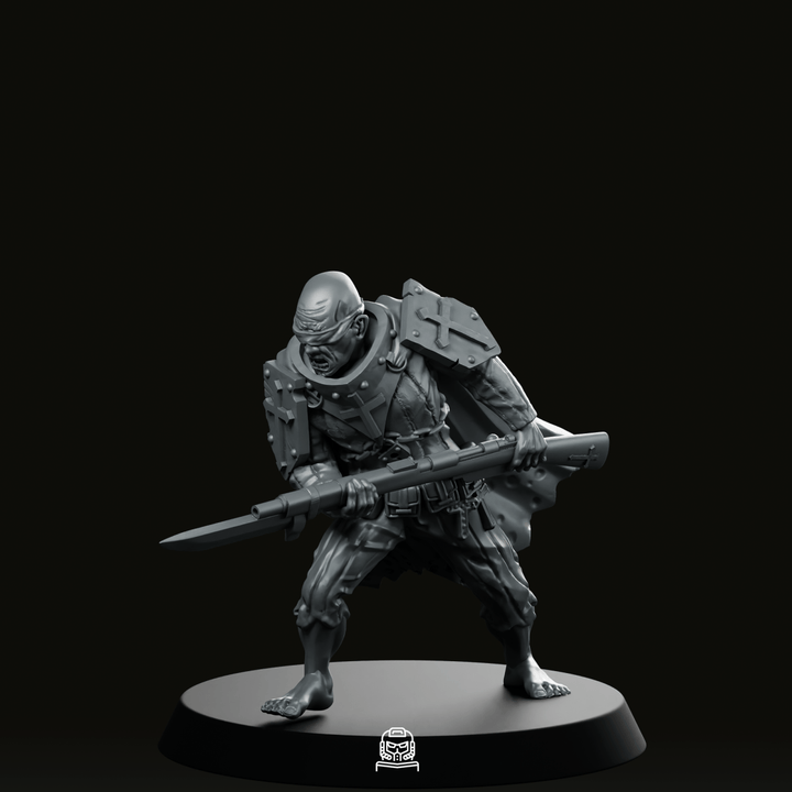 Trench Soldier Trooper Attack Miniature Bayonet Charge