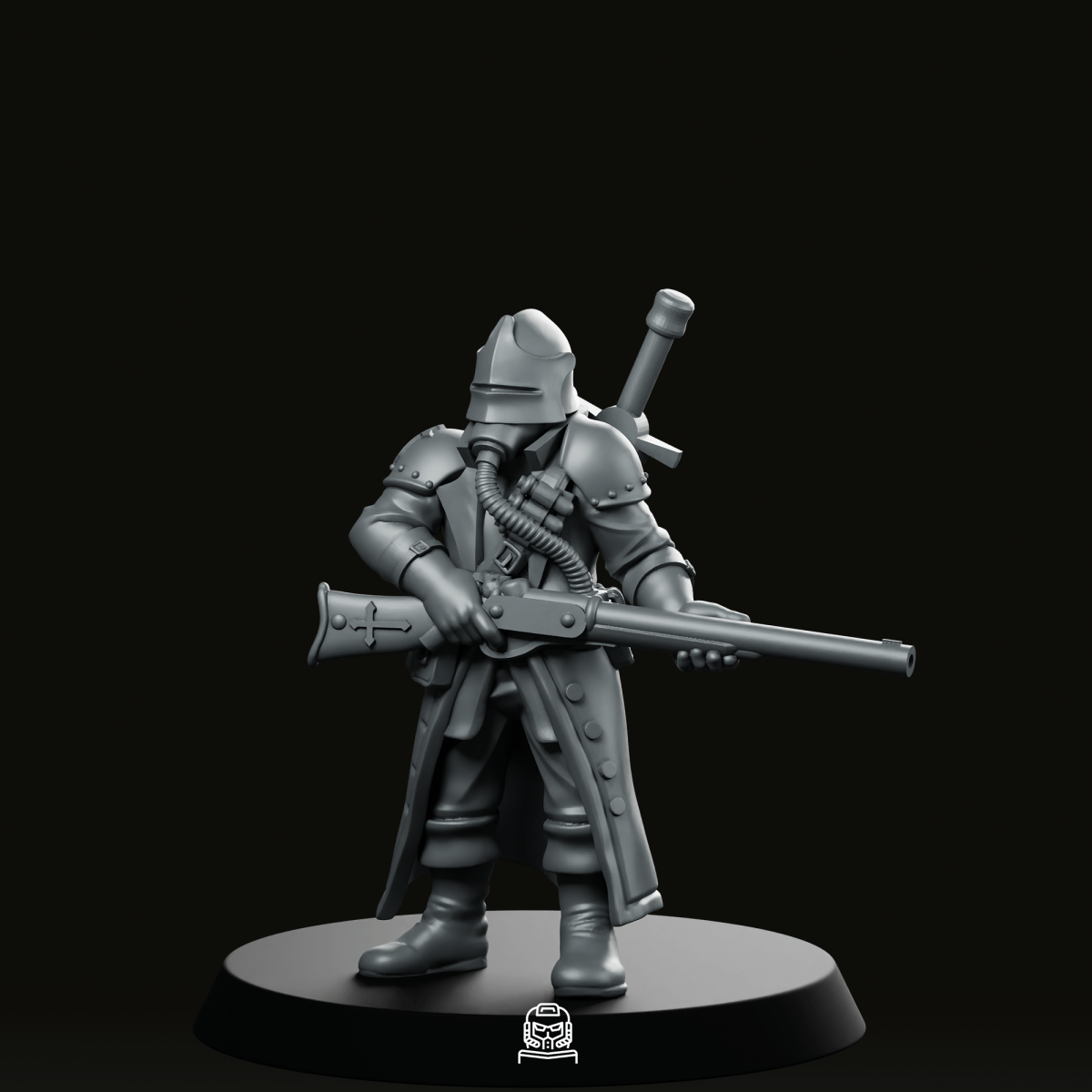 Trooper With Rifle Trench Crusade Miniature - Onmioji - We Print Miniatures