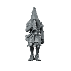 Trumpeter Fantasy Miniature Hooded Bard Herald Character Miniature 360 Spin 01