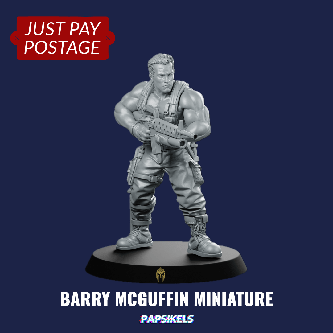 Try Us Free Barry Mcguffin - Just Pay Postage - We Print Miniatures - We Print Miniatures