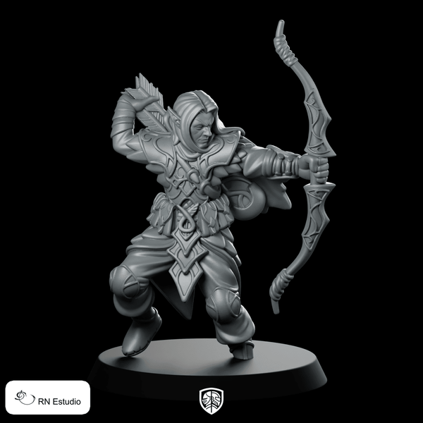 Turandur Miniature Dynamic Heroic Archer Resin - RN Estudio - We Print Miniatures