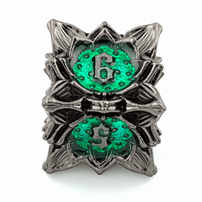 Twighlight Lotus | Solid Metal Dice | 7 Piece Set - Tabletop Dominion - We Print Miniatures