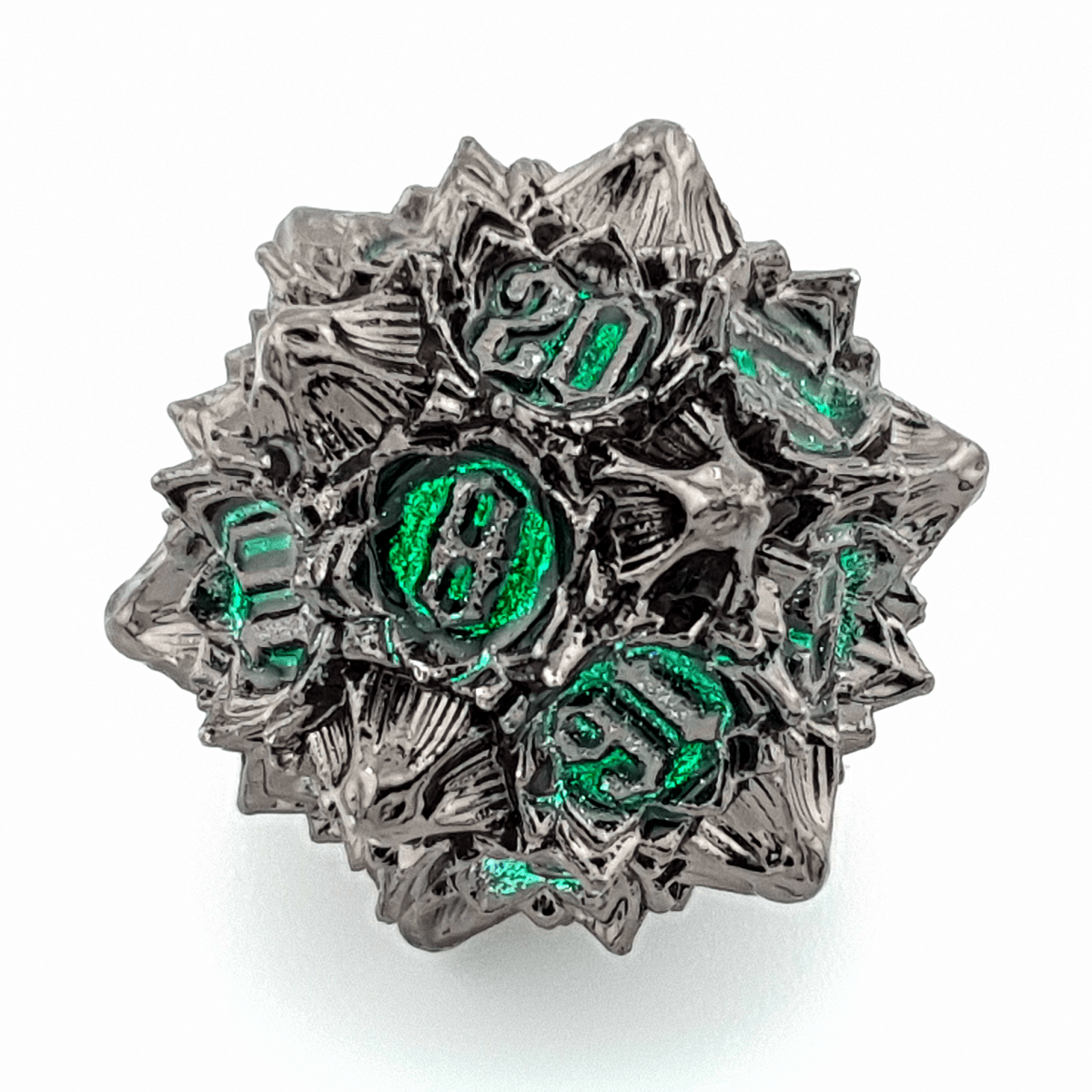 Twighlight Lotus | Solid Metal Dice | 7 Piece Set - Tabletop Dominion - We Print Miniatures