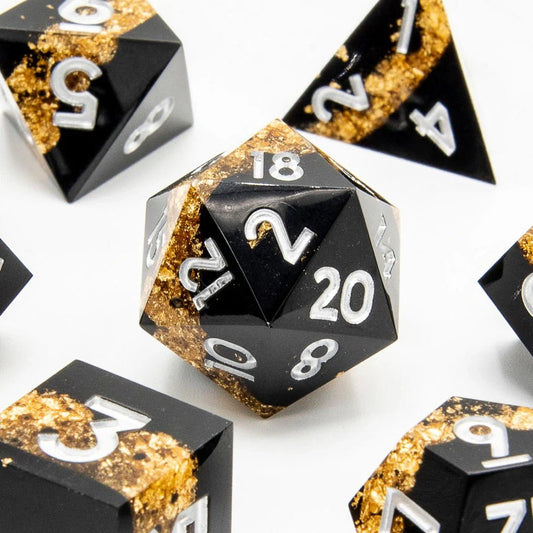 Twilight Vein | Sharp Edge Dice | 7 Piece Set - Tabletop Dominion - We Print Miniatures