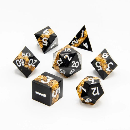 Twilight Vein | Sharp Edge Dice | 7 Piece Set - Tabletop Dominion - We Print Miniatures