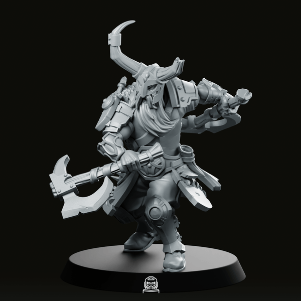 Two Hand Axe Miniature - CastNPlay - We Print Miniatures