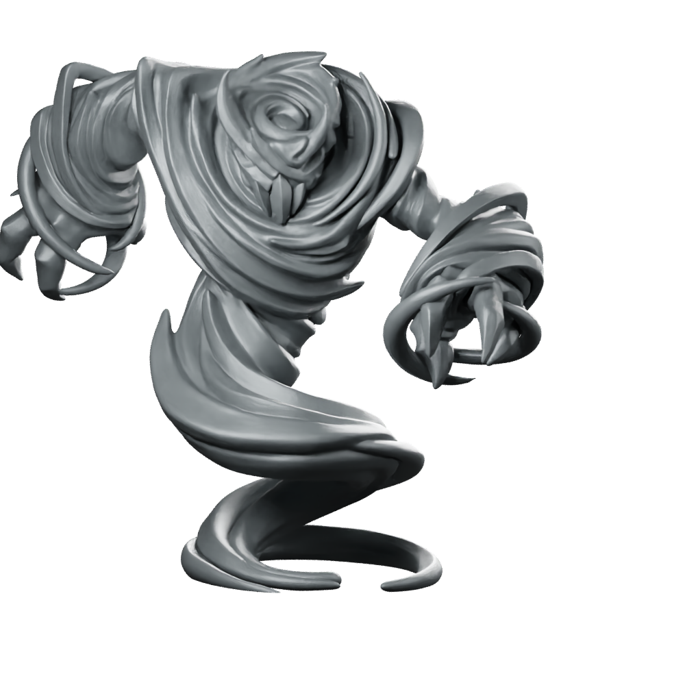 Typhoon Beast Miniature Chaos Elemental Whirlwind Monster Miniature 360 Spin 01