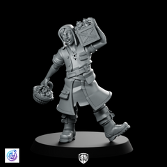 Ulmar Carrying Apples miniature townsfolk peasant civilian RPG
