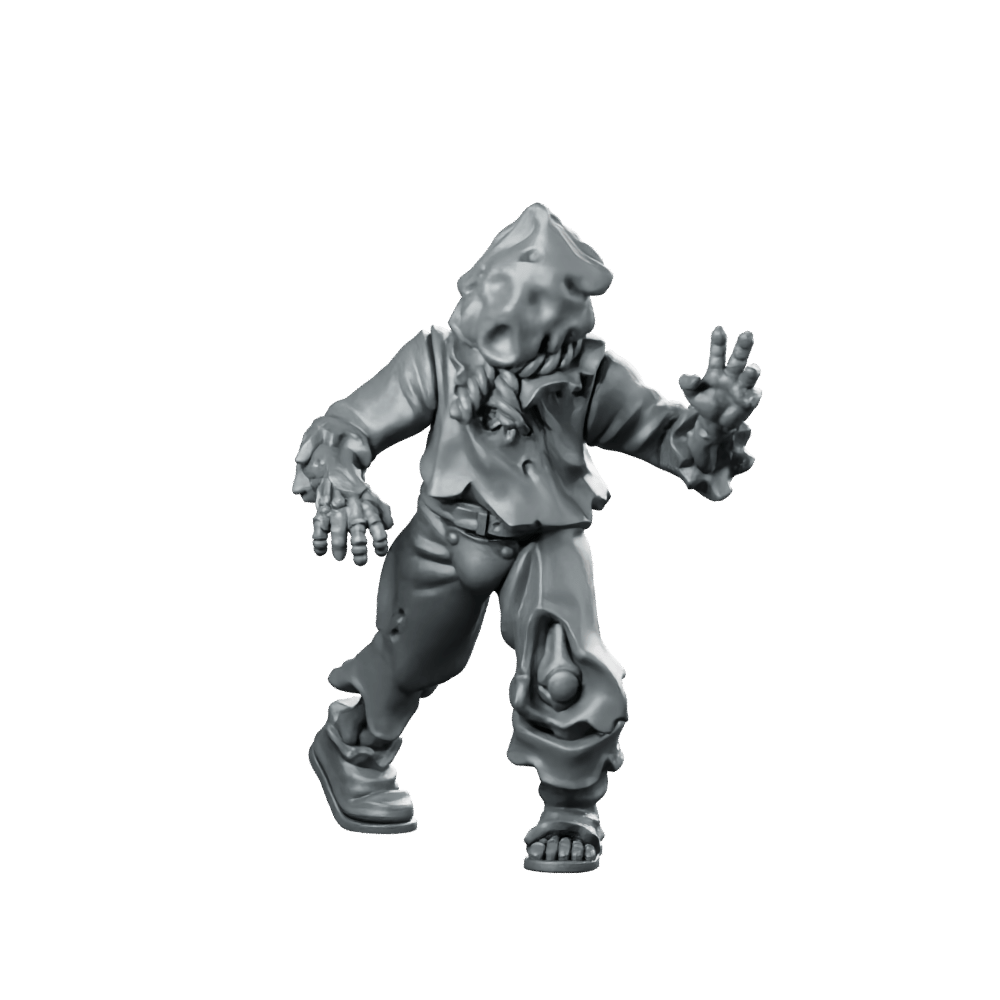 Undead 01 Zombie Miniature Shambling Horror RPG Miniature 360 Spin 01