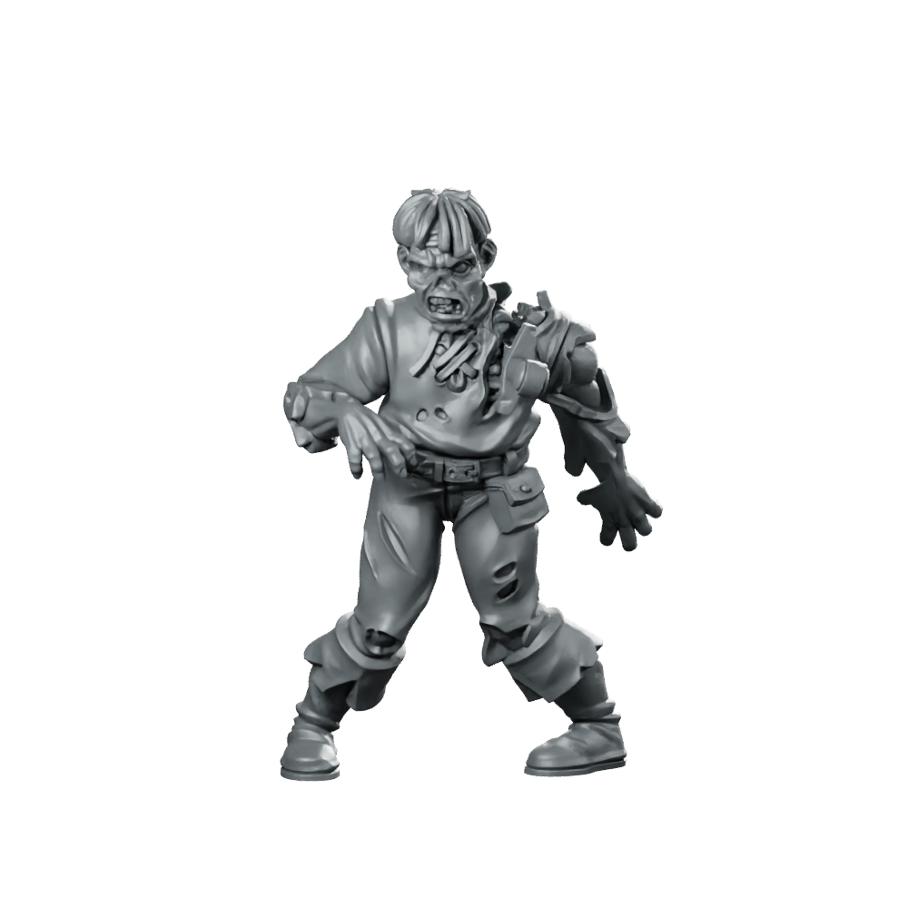 Undead 05 Zombie Miniature Miniature 360 Spin 01