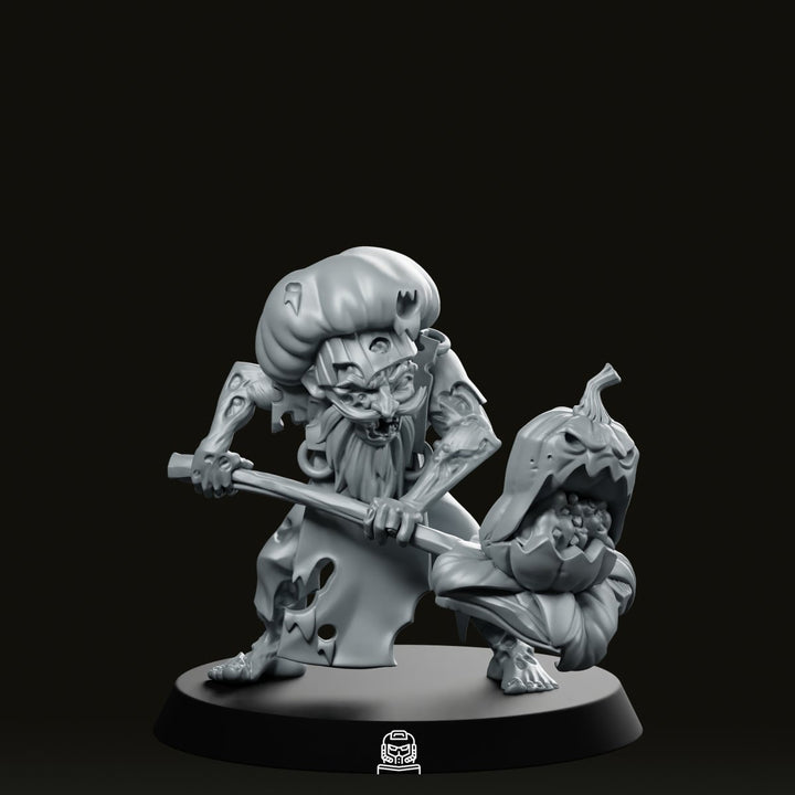 Panettiere Non Morto Miniatura Chef Zombie con Spada