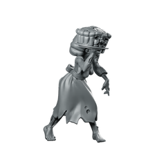 Undead Cook Miniature Zombie Chef NPC Villain Miniature 360 Spin 02