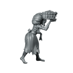Undead Cook Miniature Zombie Chef NPC Villain Miniature 360 Spin 03