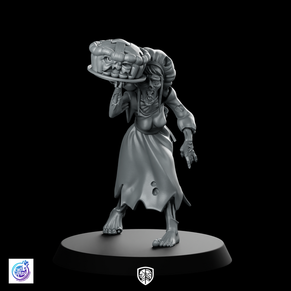 Undead Cook Miniature Zombie Chef NPC Villain