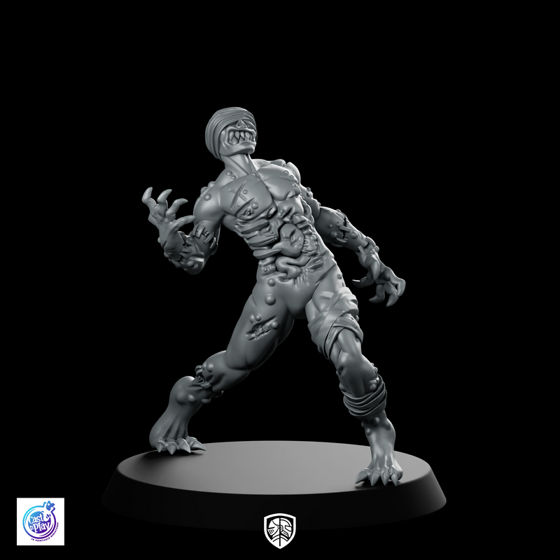 Undead Cursed Zombie C Fantasy Miniatures Resin Horror