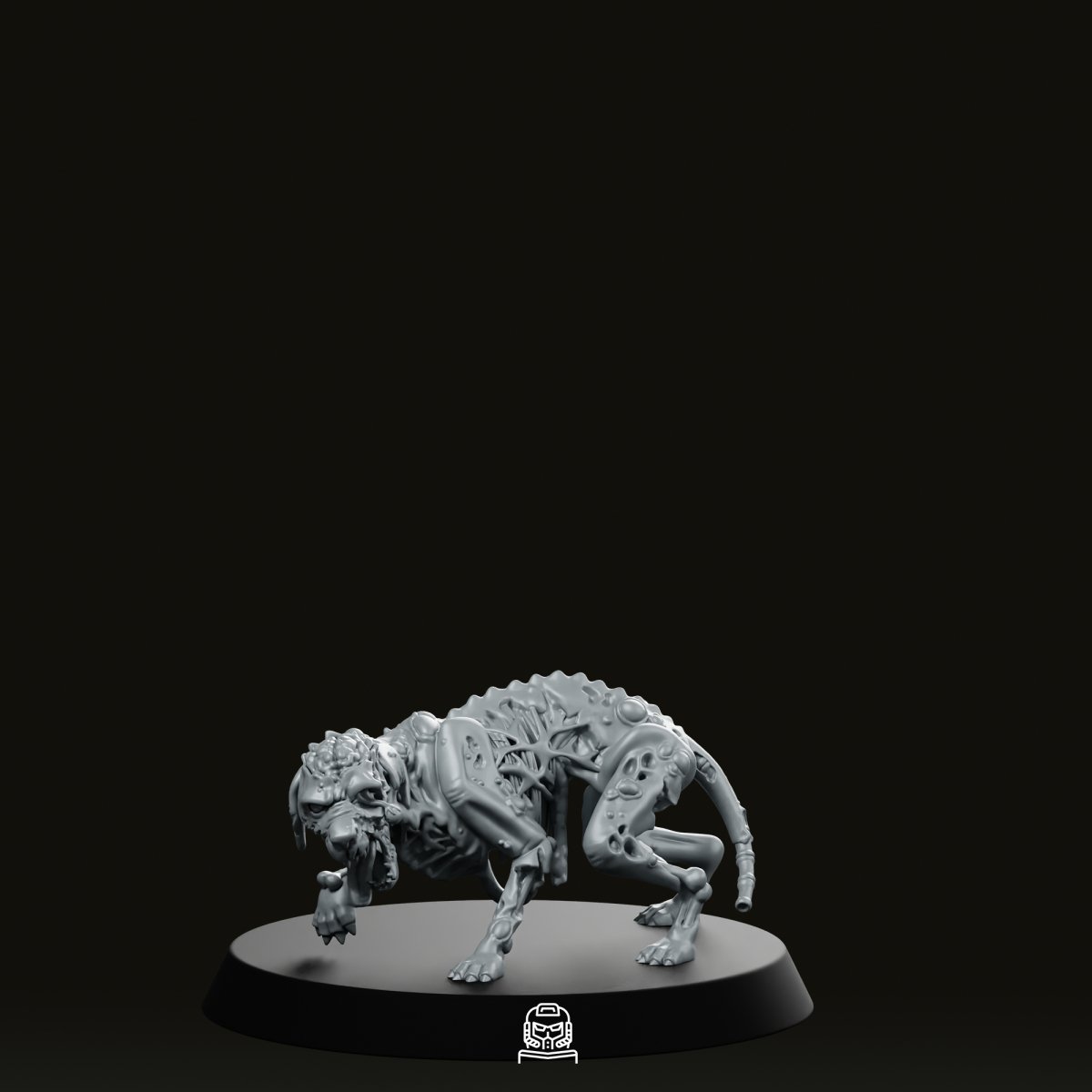 Undead Dog Miniature - CastNPlay - We Print Miniatures