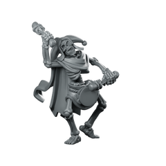 Undead Jester Miniature Skeleton Jester Drummer Miniature 360 Spin 01