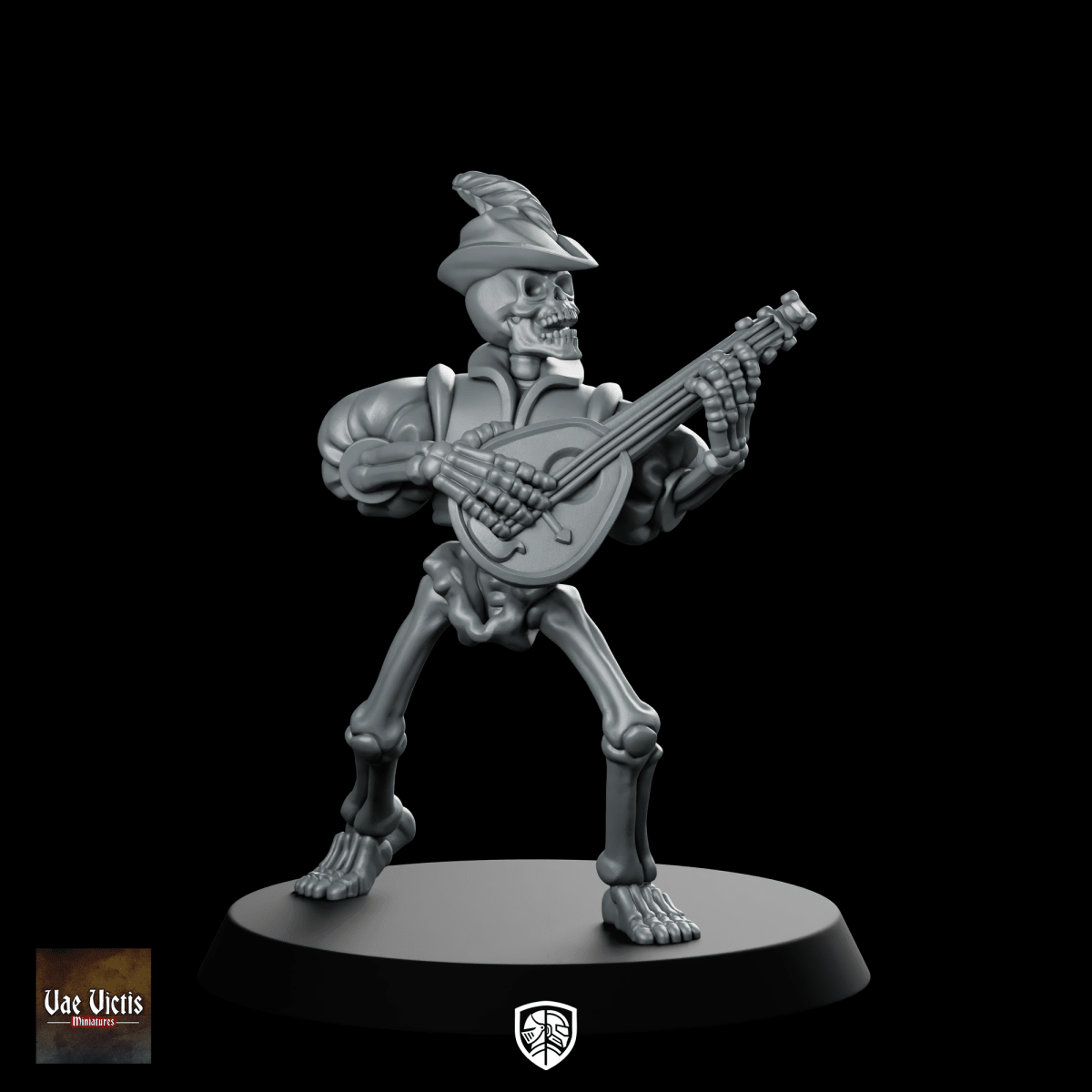 Undead Lute Player Miniature - Vae Victis - We Print Miniatures