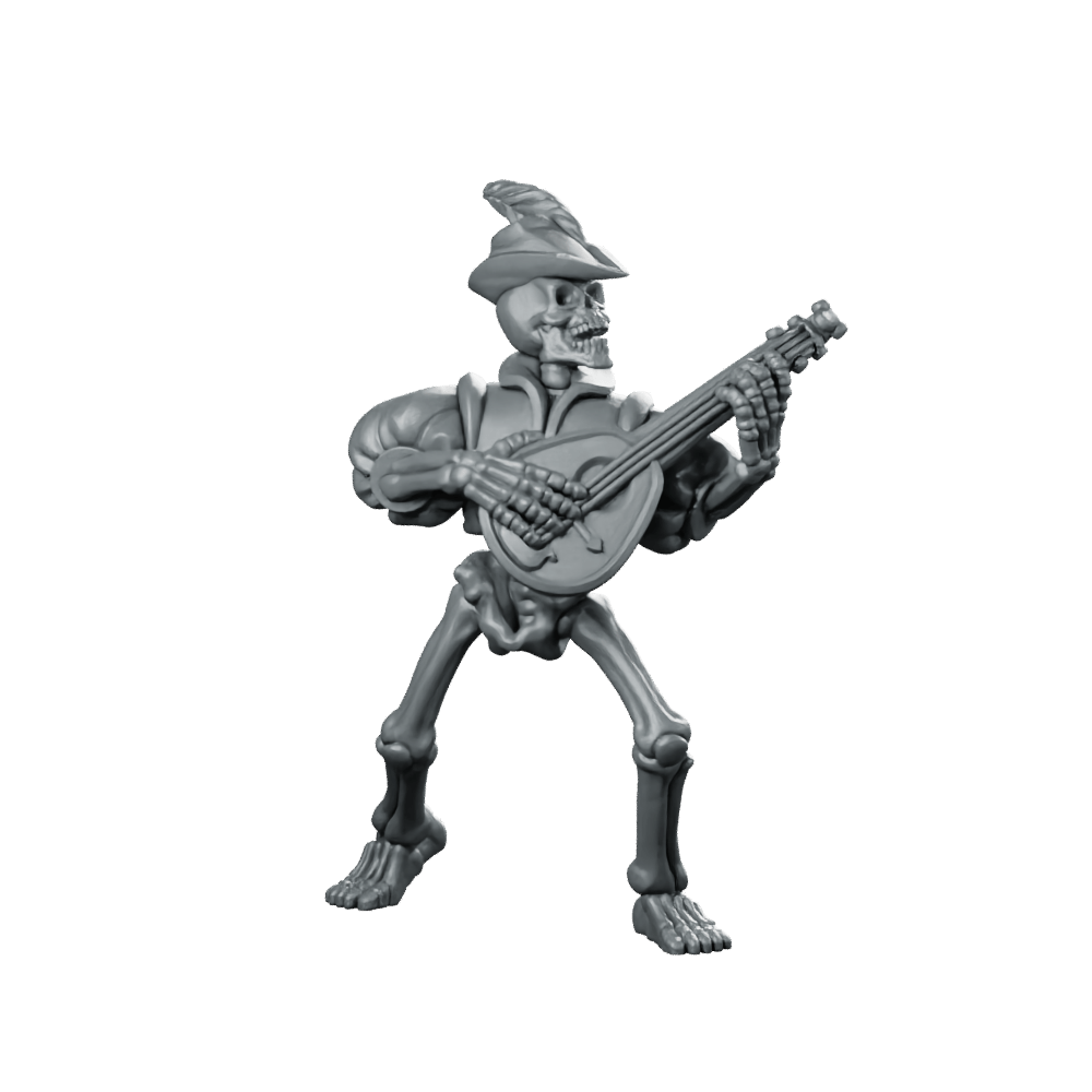 Undead Lute Player Miniature - Vae Victis - We Print Miniatures