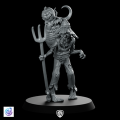 Undead Peasant Miniature Zombie NPC Trident Bearer